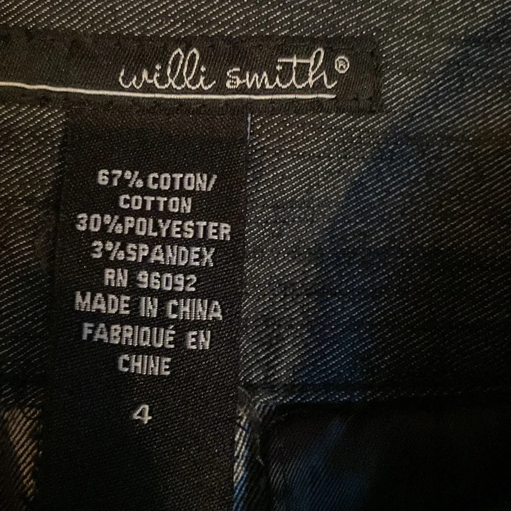 Willi Smith black wash jeans. 4 Gorgeous black denim. - Picture 3 of 5